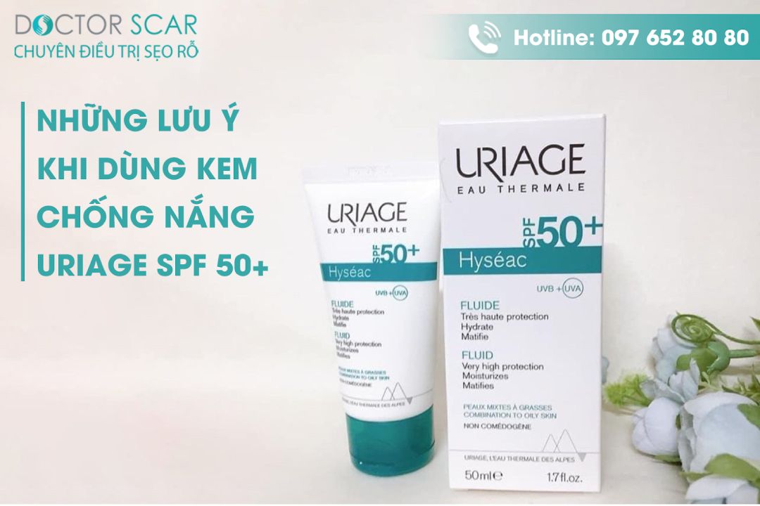 Lưu ý khi dùng kem chống nắng uriage