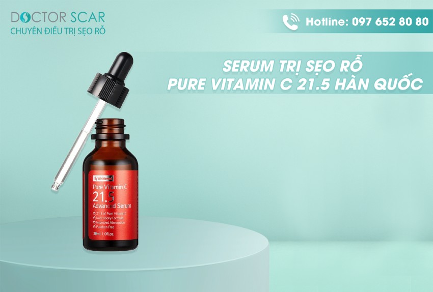 Serum trị sẹo rỗ pure vitamin C 21.5 Hàn Quốc
