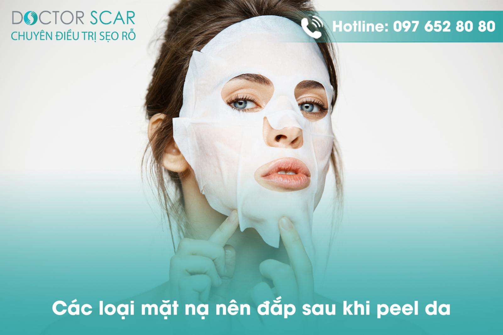 Các loại mặt nạ nên đắp sau khi peel da