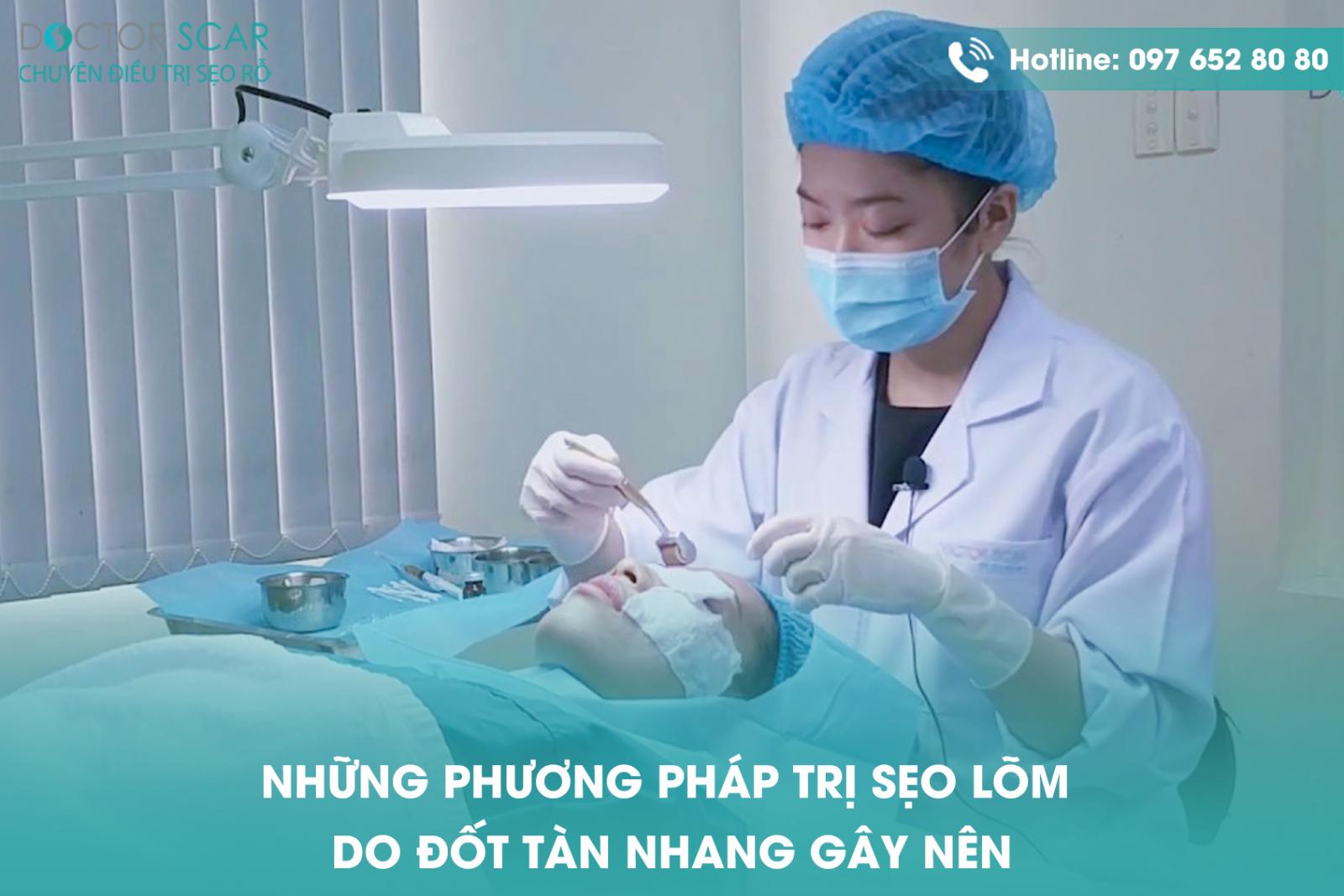 Các phương pháp trị sẹo lõm do đốt tàn nhang