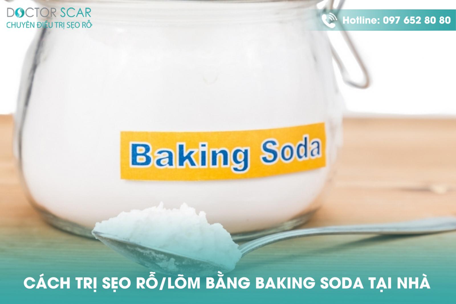 Cách trị sẹo rỗ/lõm bằng baking soda tại nhà