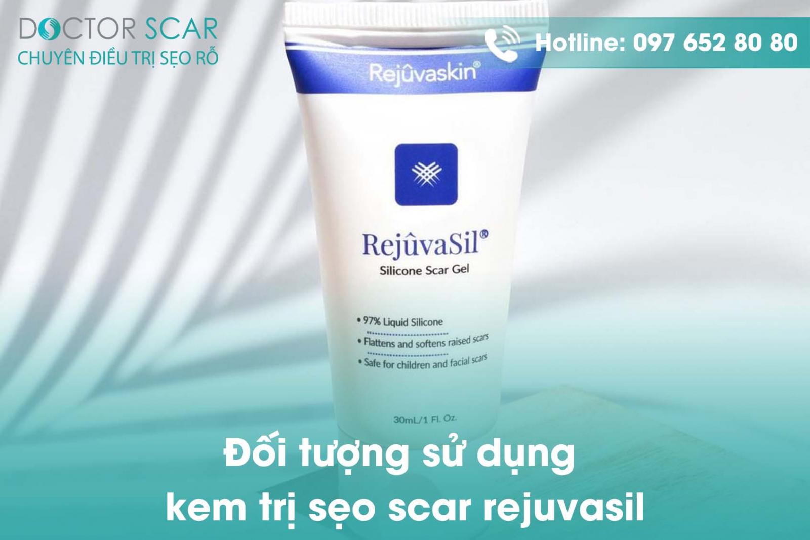 Đối tượng sử dụng kem trị sẹo scar rejuvasil