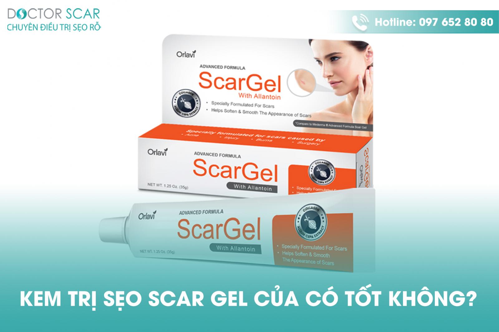 Kem trị sẹo scar gel có tốt không?