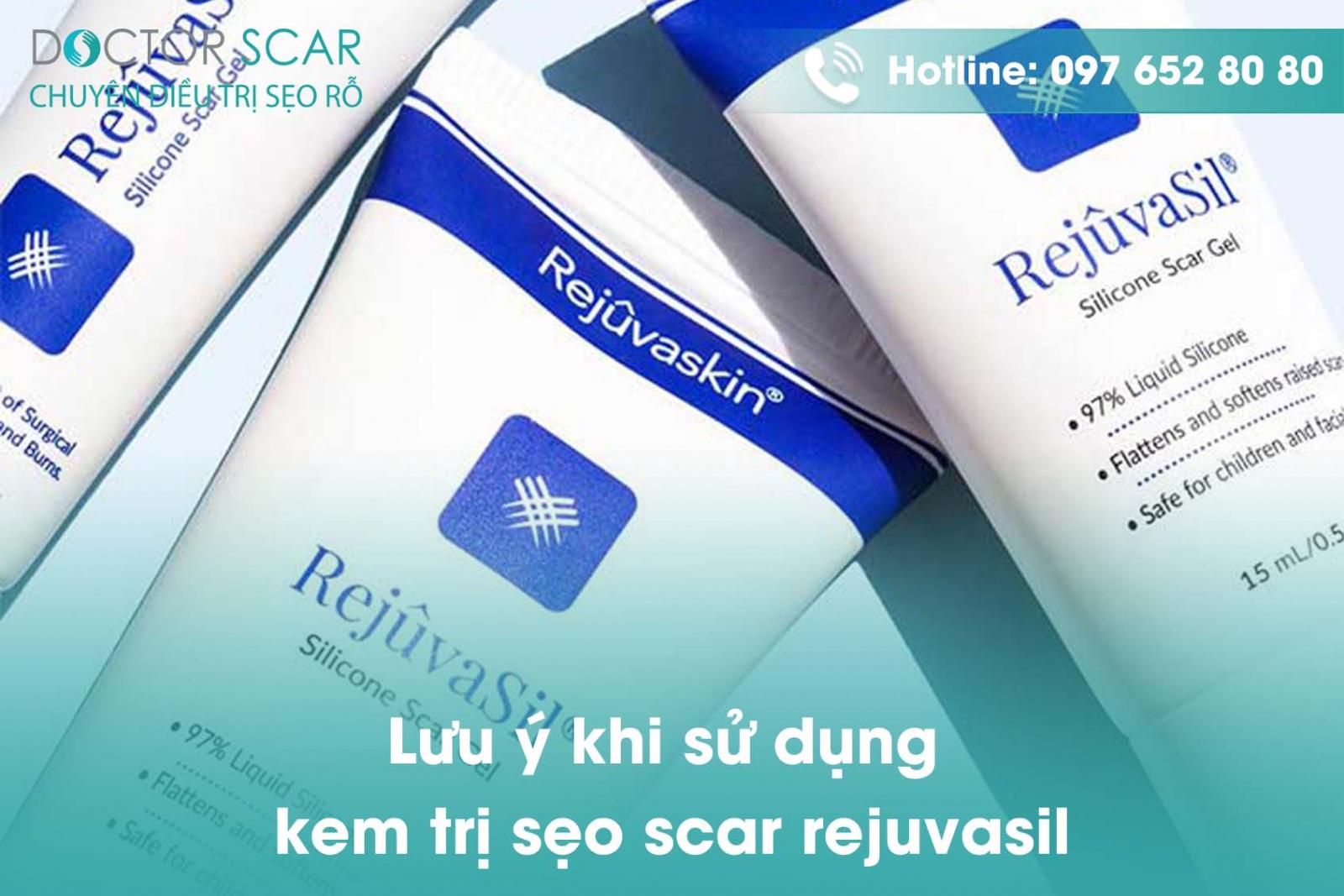 Lưu ý khi sử dụng kem trị sẹo scar rejuvasil