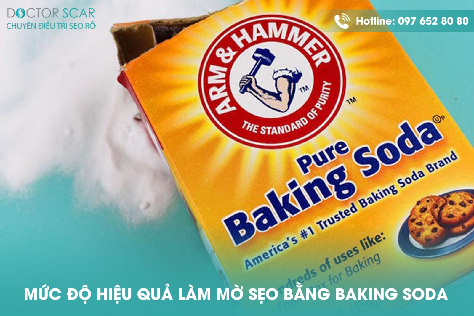 Mức độ hiệu quả làm mờ sẹo bằng baking soda