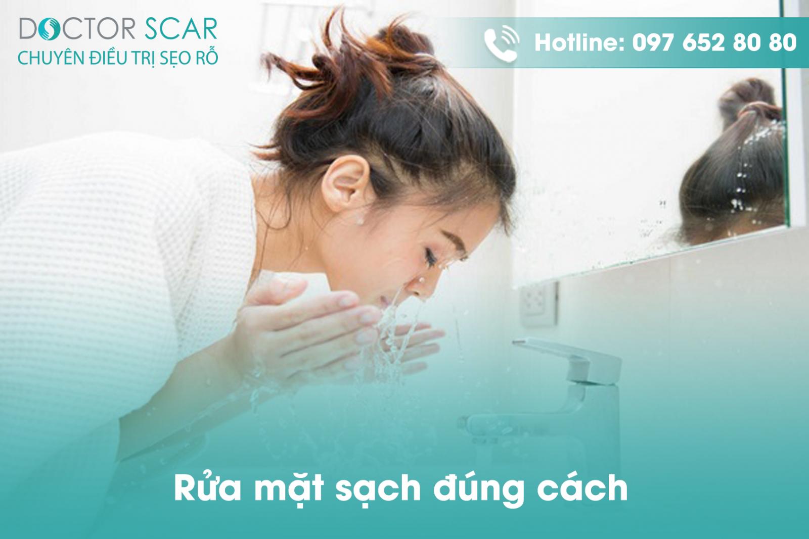 Rửa mặt sạch đúng cách