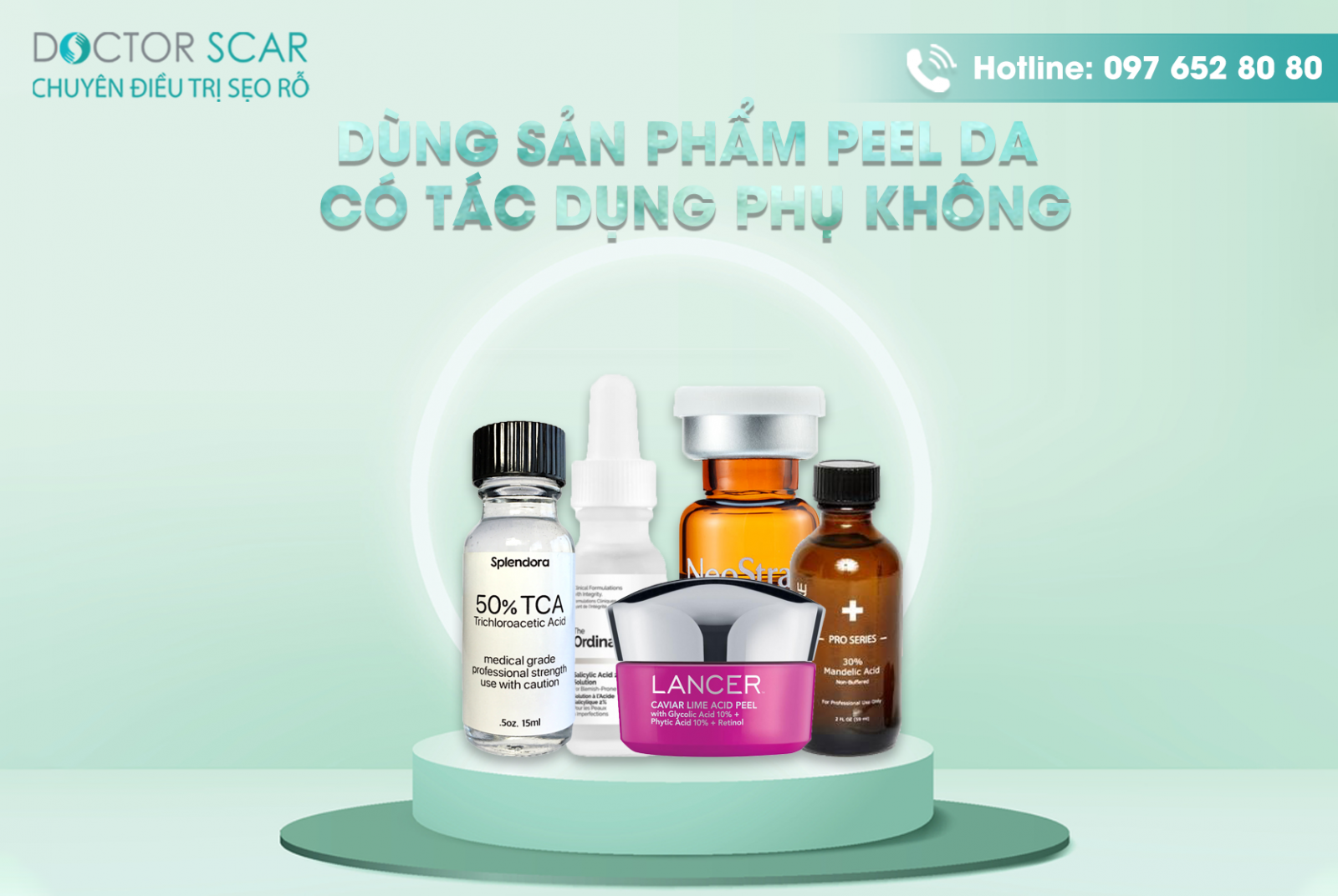 Dùng sản phẩm peel da có tác dụng phụ không?