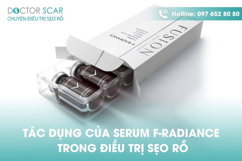 Điều trị sẹo rỗ hiệu quả với serum f-radiance