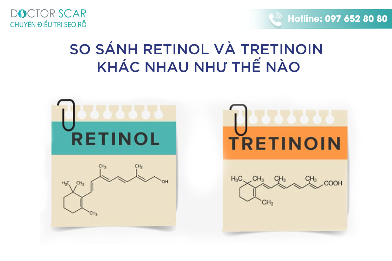 retinol và tretinoin khác nhau như thế nào?