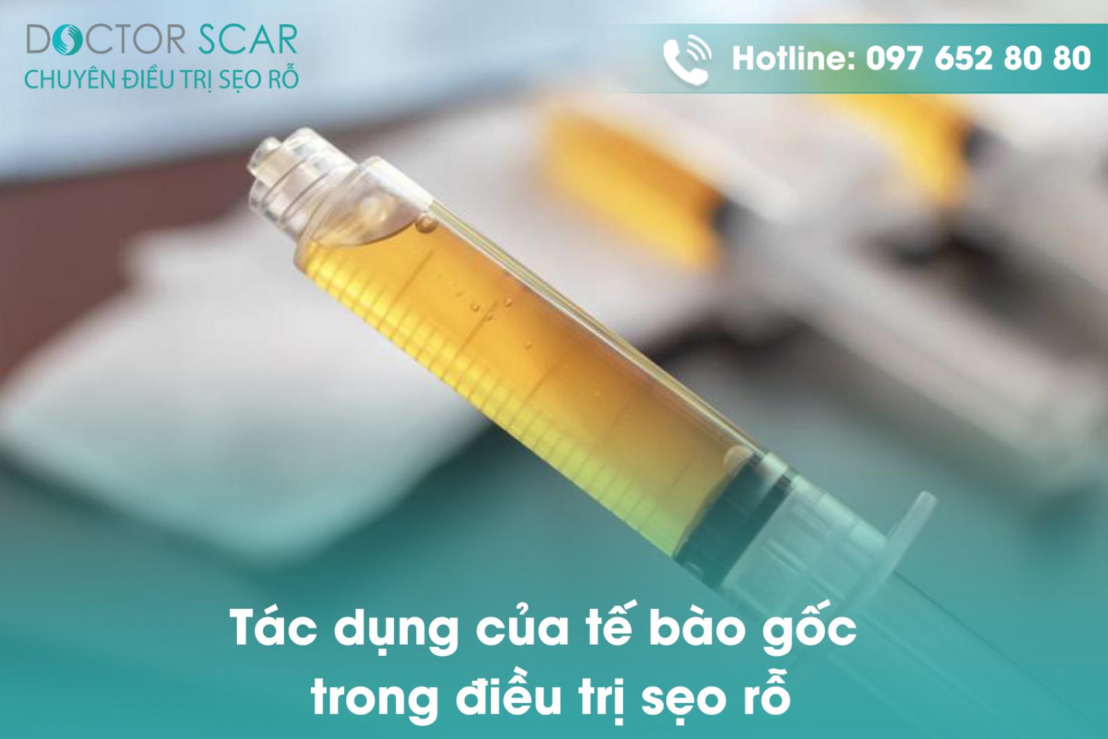 Tác dụng của tế bào gốc trị sẹo rỗ.