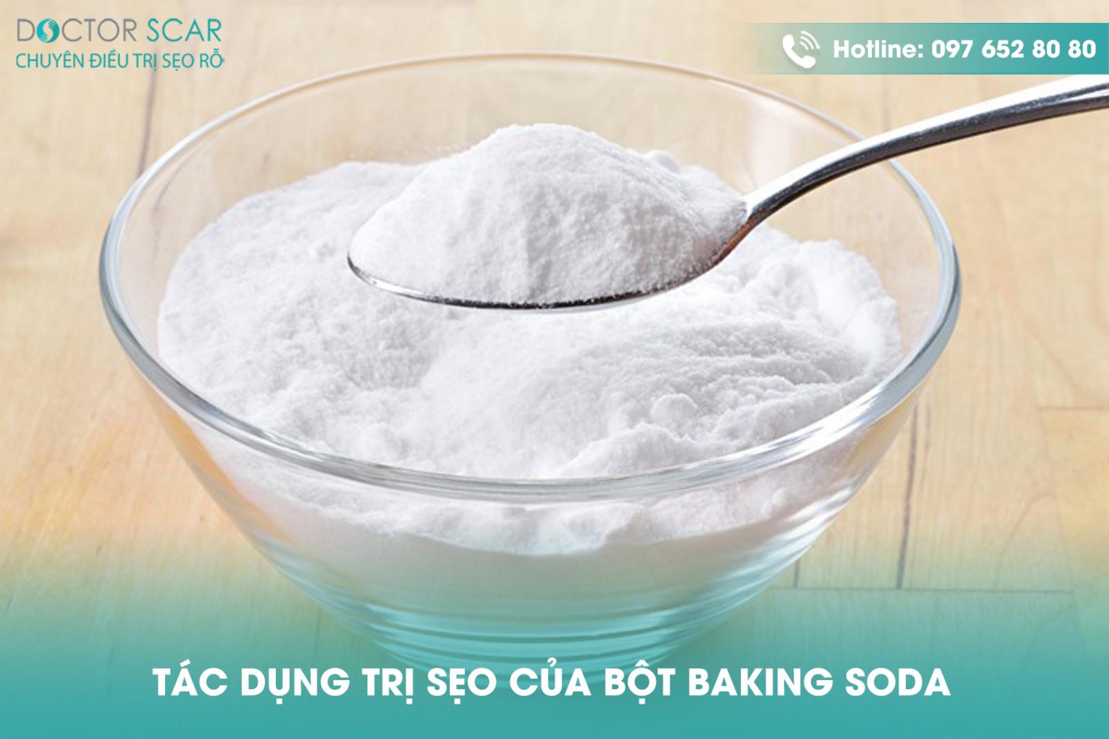 Tác dụng trị sẹo của bột baking soda