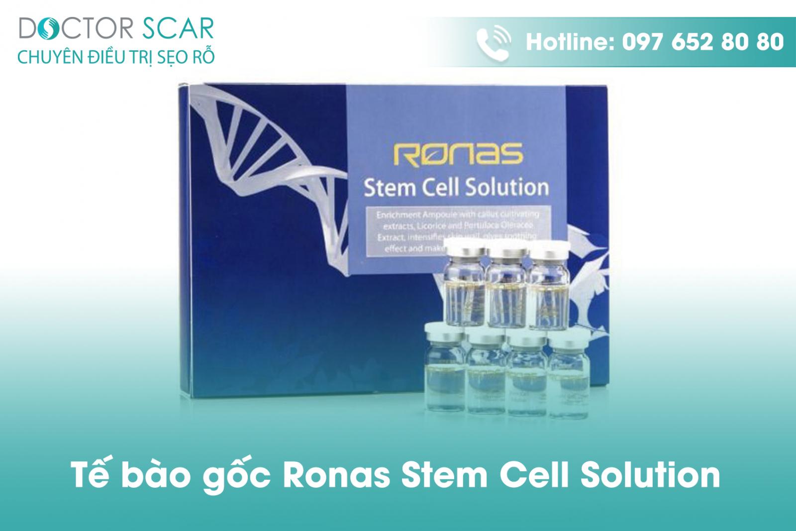 Tế bào gốc trị sẹo rỗ Ronas Stem Cell Solution