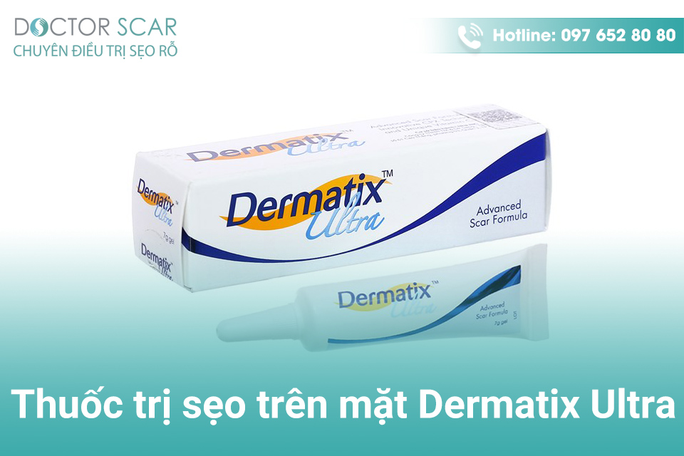 Thuốc trị sẹo trên mặt Dermatix Ultra.