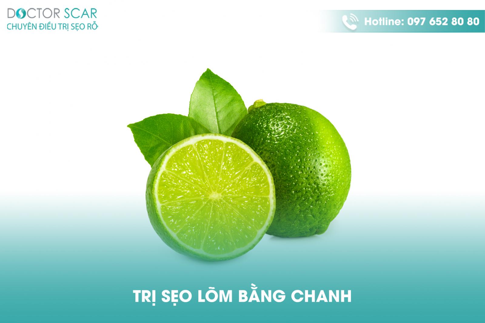 Trị sẹo lõm bằng chanh tươi