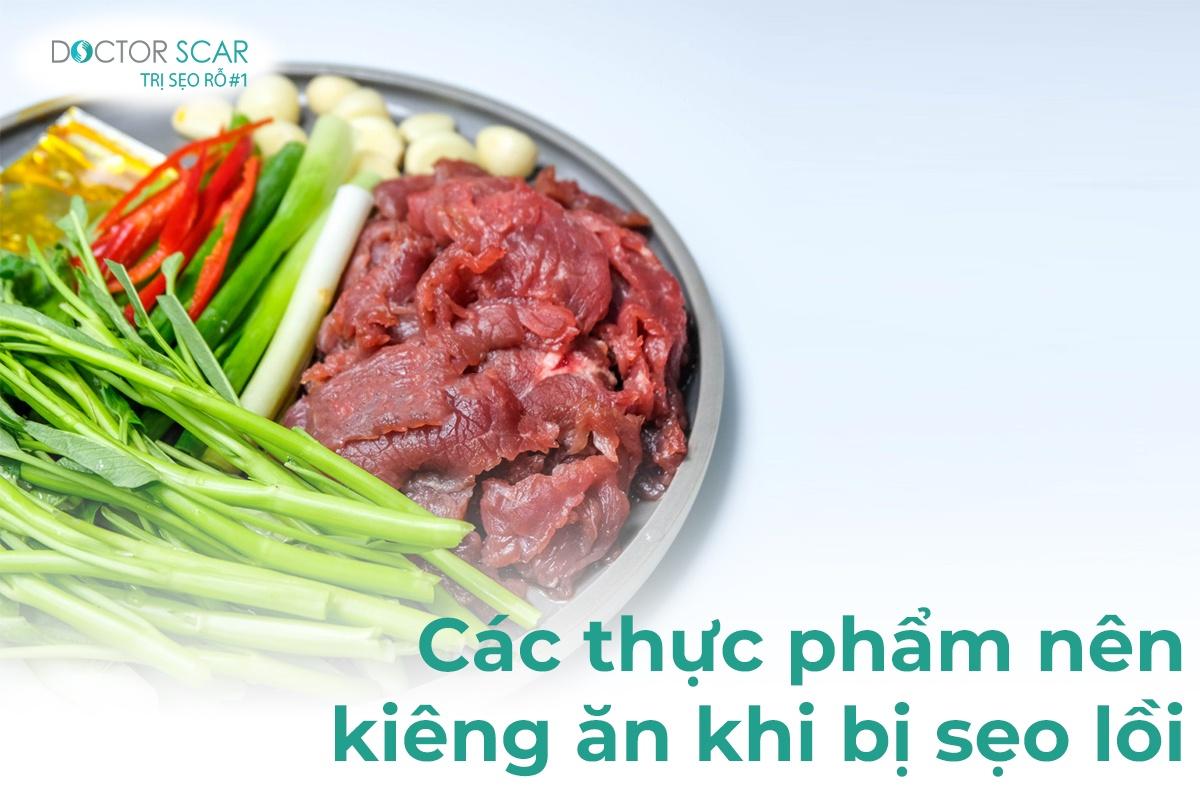 Những loại thực phẩm không nên ăn khi bị sẹo lồi