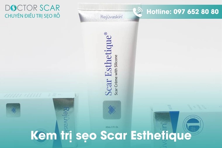 Cách trị sẹo mụn bằng kem scar esthetique