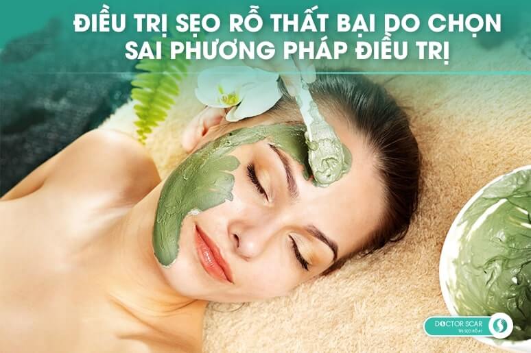 điều trị sẹo rỗ thất bại do chọn sai phương pháp điều trị