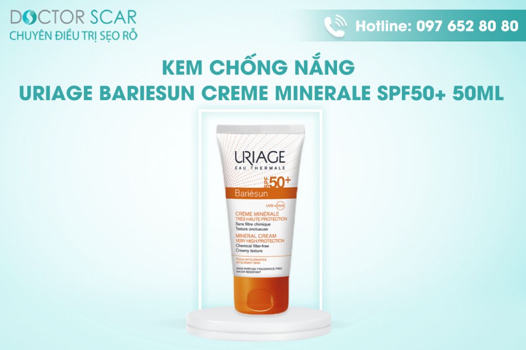 kem chống nắng uriage bariesun creme minerale