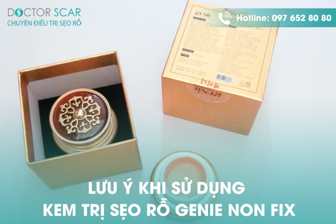 lưu ý khi sử dụng kem trị sẹo rỗ genie webtretho