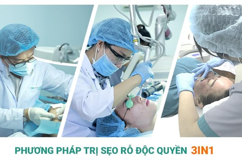 phương pháp trị sẹo rỗ 3IN1 Doctor Scar