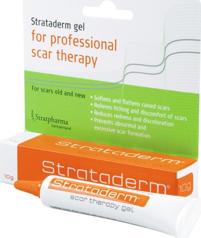 tăng sinh collagen trị sẹo rỗ bằng kem trị sẹo strataderm