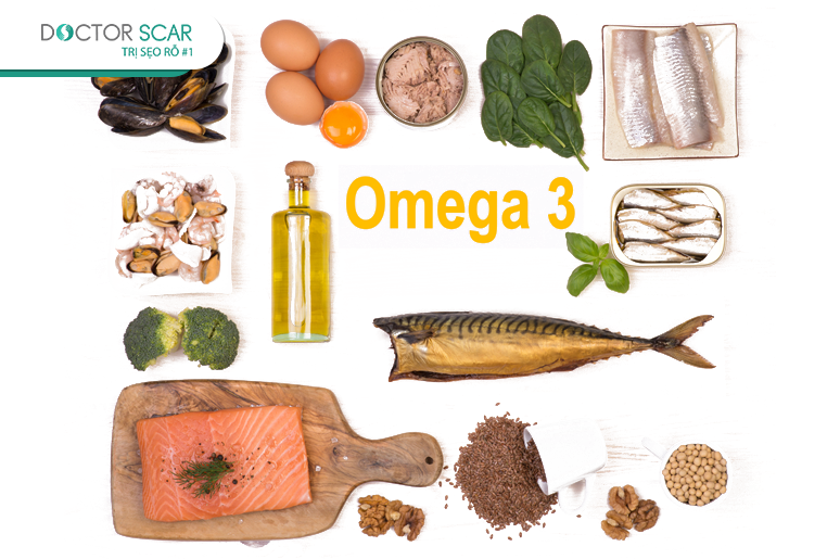omega 3 giúp bổ sung dưỡng chất, khôi phục tế bào da