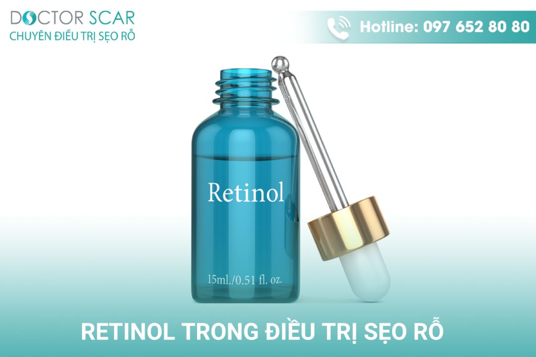 retinol trị sẹo rỗ