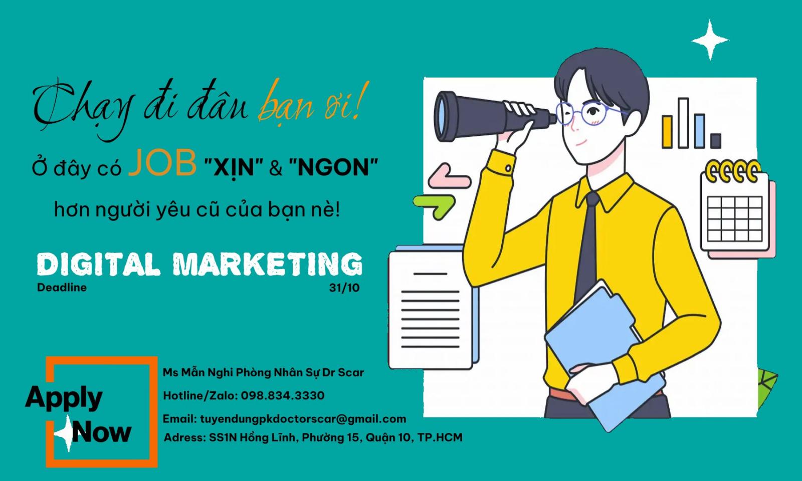 Tuyển dụng digital marketing tại tphcm