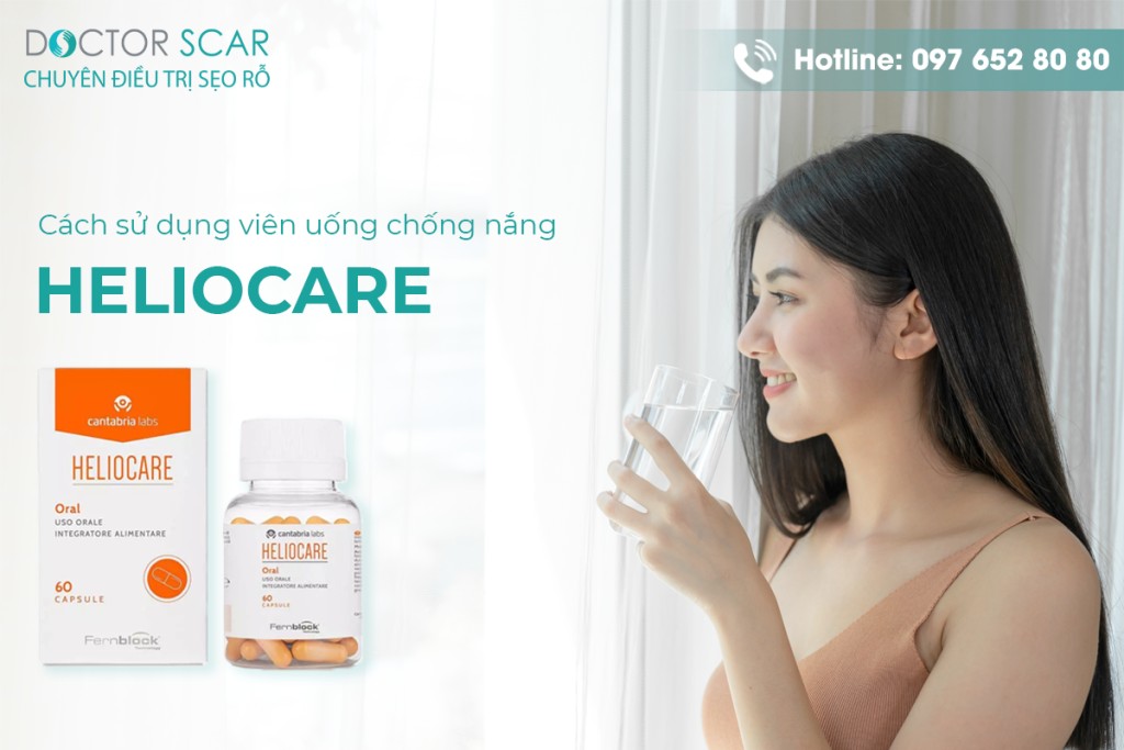 Cách sử dụng viên uống chống nắng Helio Care